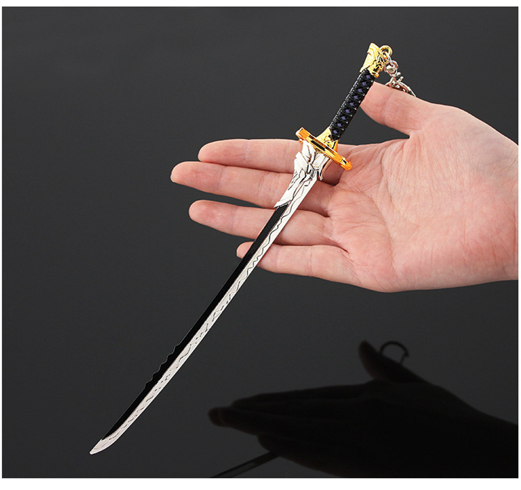 【京选好货】原神游戏周边天目影打刀神里绫华神里流太刀合金模型摆件