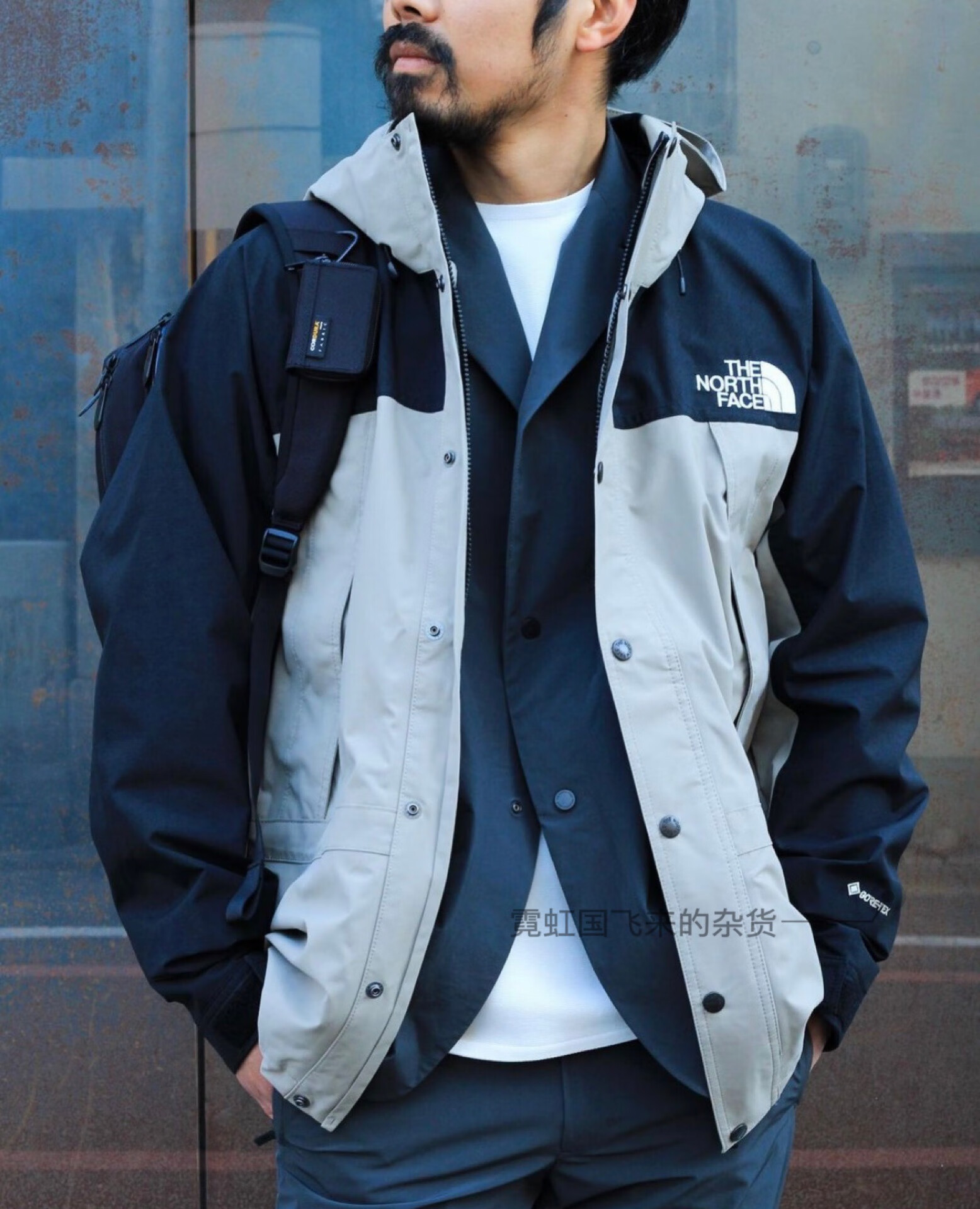 北面1990 mountain light jacket冲锋衣 牛仔黑灰国内现货 m【图片