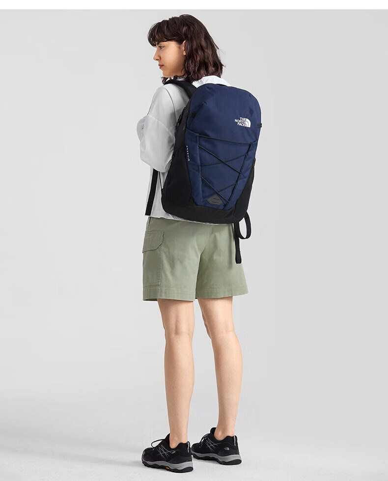 thenorthface北面背包经典款城市通勤旅行休闲运动双肩 蓝色 26升