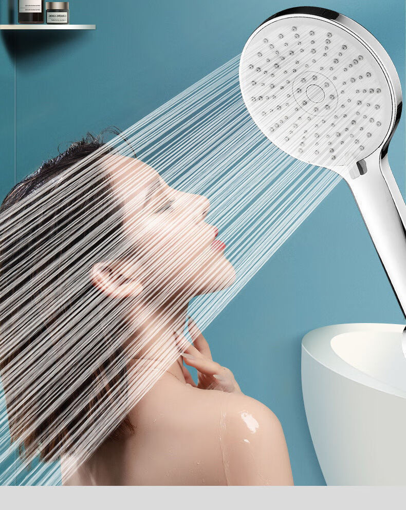 淋浴花洒喷头增压大水量浴室热水器洗澡淋雨沐浴套装 五档增压花洒 1.