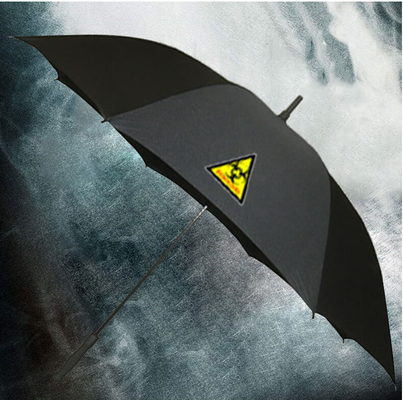 安布雷拉保护伞公司生化危机自动碳纤维个性黑胶遮阳防晒大晴雨伞 碳