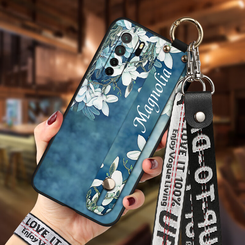 福壳 华为nova7se手机壳 浮雕彩绘腕带壳 可斜跨防摔保护套 霸王别姬