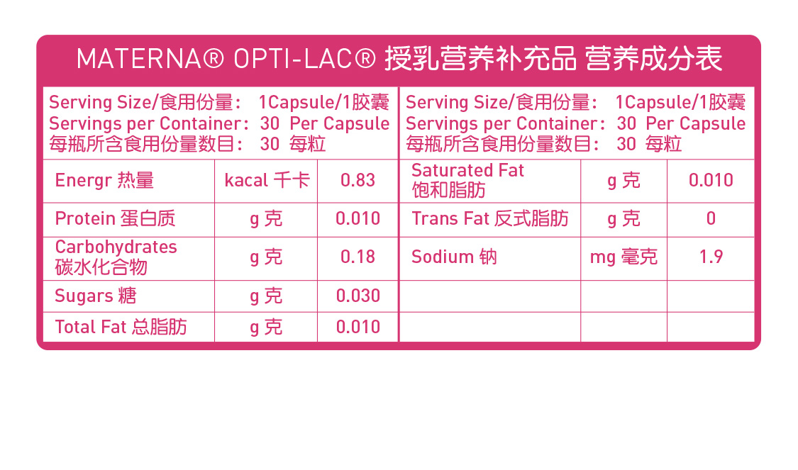 惠氏wyeth玛特纳materna哺乳期营养素片optilac30粒盒西班牙进口通乳