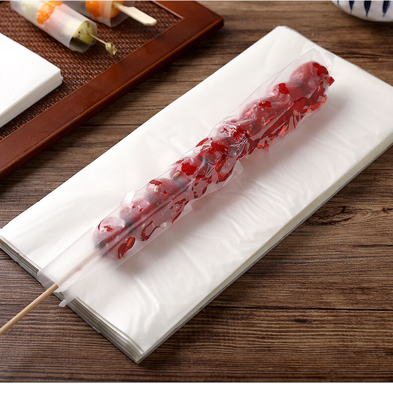 冰糖葫芦专用糯米纸可食用大张糖衣纸零食阿胶糕牛轧糖果纸包装纸 15x