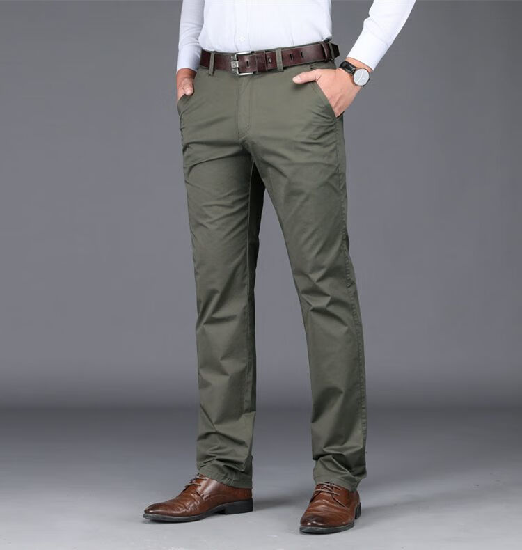 jeep美国吉普休闲裤男宽松直筒男裤春夏季薄款秋冬长裤子商务正装裤子