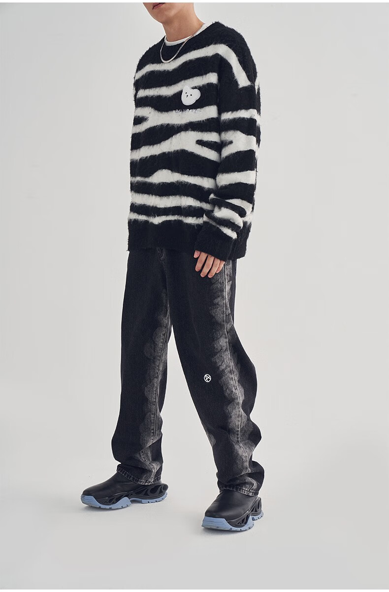 acupuncture/爱克佩特2022秋季新款时尚潮流牛仔裤aau840403 s【图片