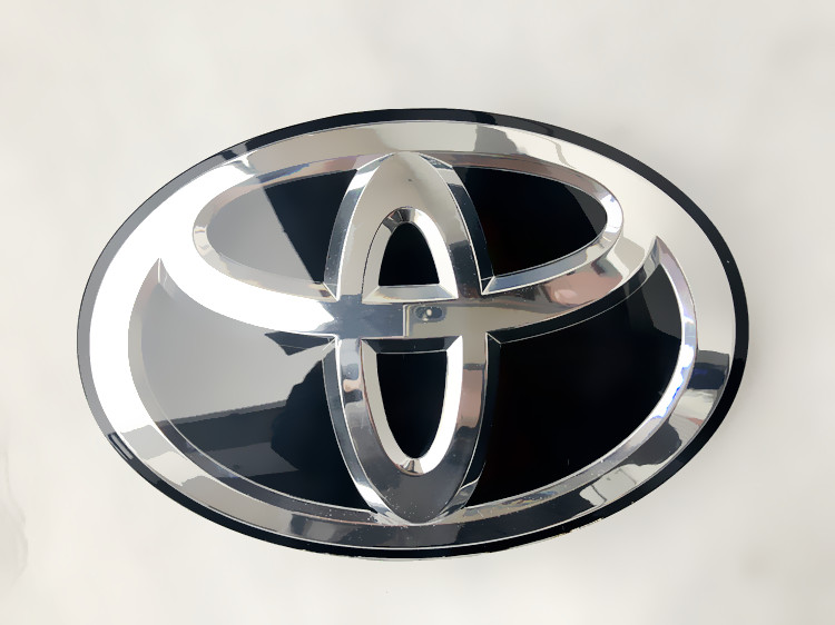 适用于10-19霸道兰德酷路泽水晶中网车标 普拉多立体标尾门改装件 16