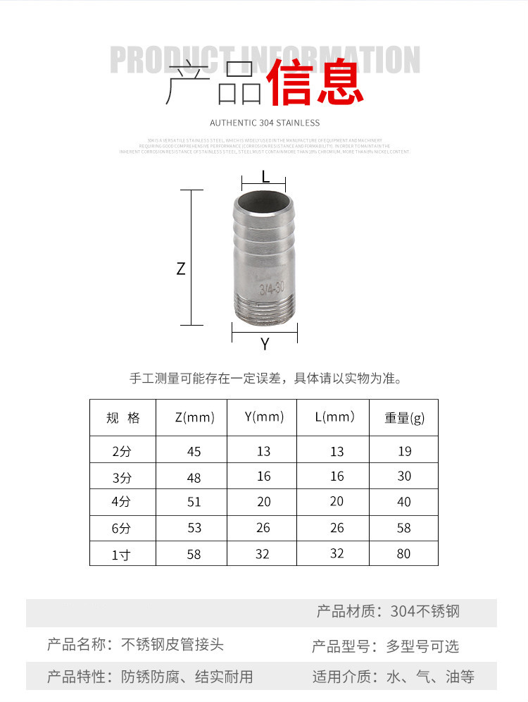 管接头外丝cad图纸图片