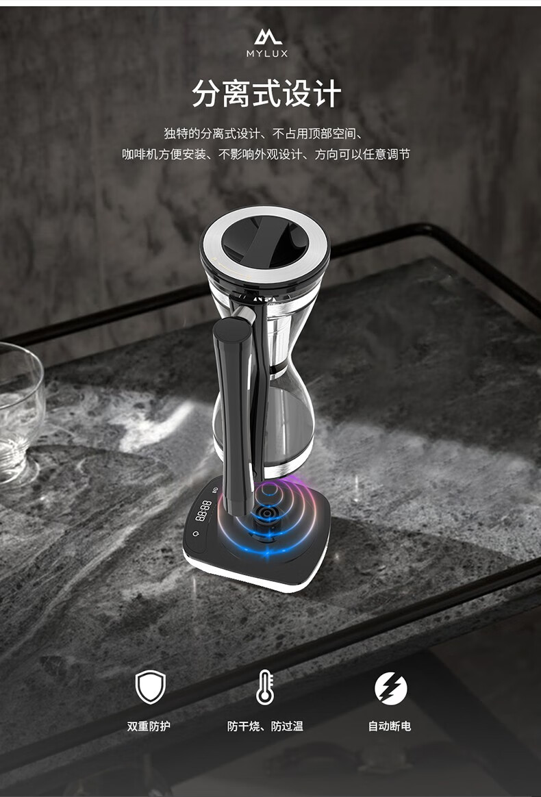 美式浓度磨豆机办公室摩卡咖啡壶胶囊咖啡机全自动凫绿色虹吸式咖啡机