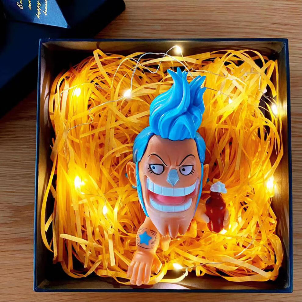 盲盒海贼王女帝路飞索隆汉库克周边车载摆件套装男生日礼物布鲁克玻璃