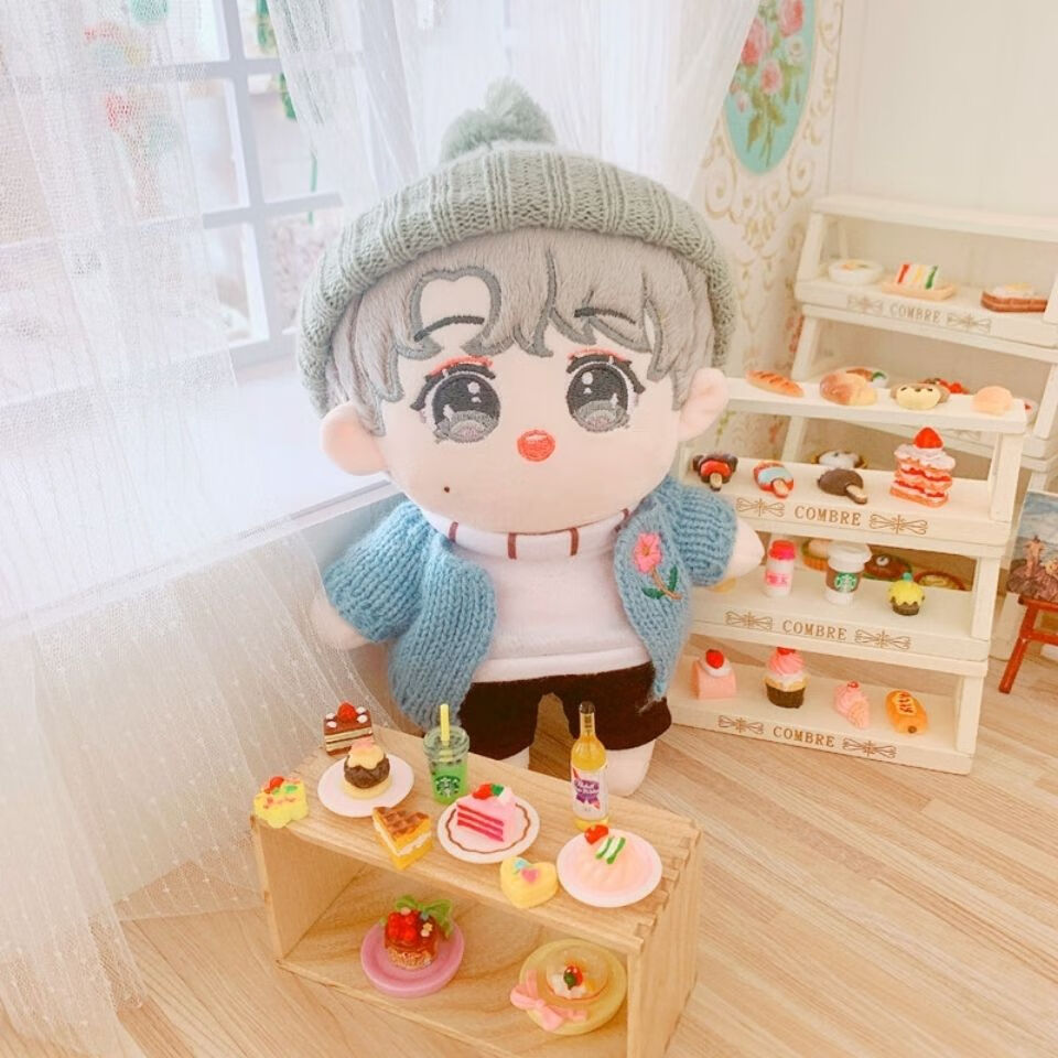 成员马嘉祺棉花娃娃人形公仔厘米时代少年团卡通娃娃 灰发嘉琪裸娃 男