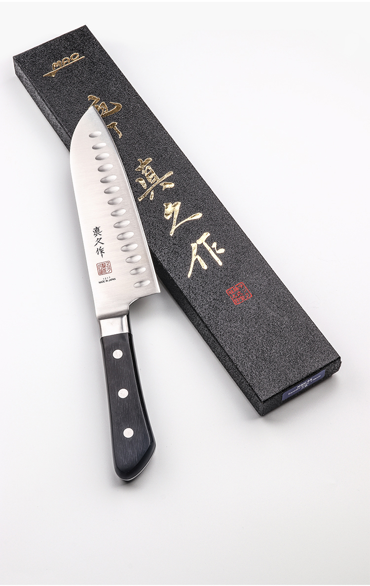 mac真久作三德刀日本原装进口庖丁家用主厨刀切肉片不锈钢日式料理刀