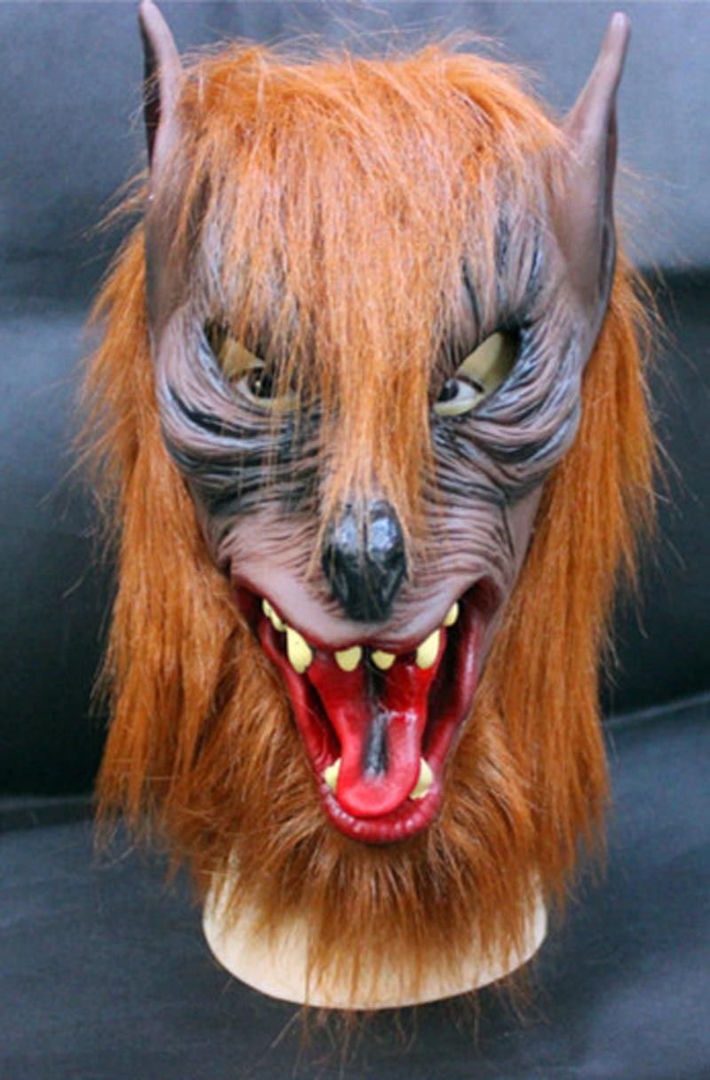 狼头套动物面具搞笑沙雕万圣节狼手套动物头套化装舞会搞怪抖音网红