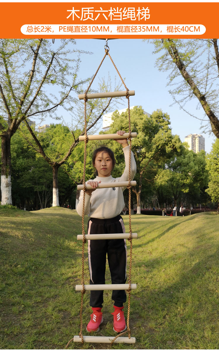 幼儿园户外运动玩具儿童攀爬梯家庭室内体能感统训练器材悬挂秋千五档