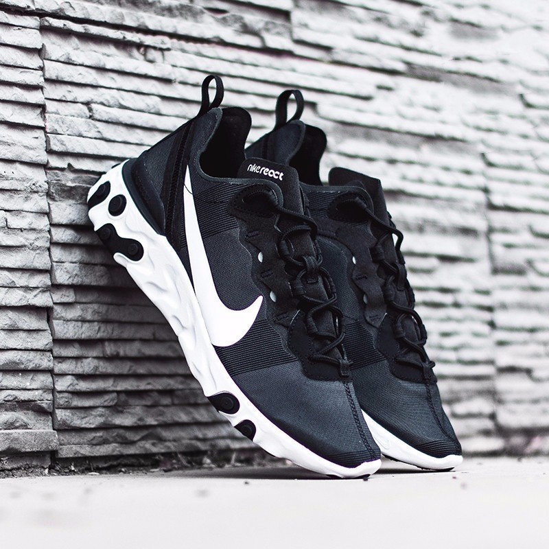 nike耐克男鞋react element 55高桥盾男子休闲舒适透气运动跑步鞋bq