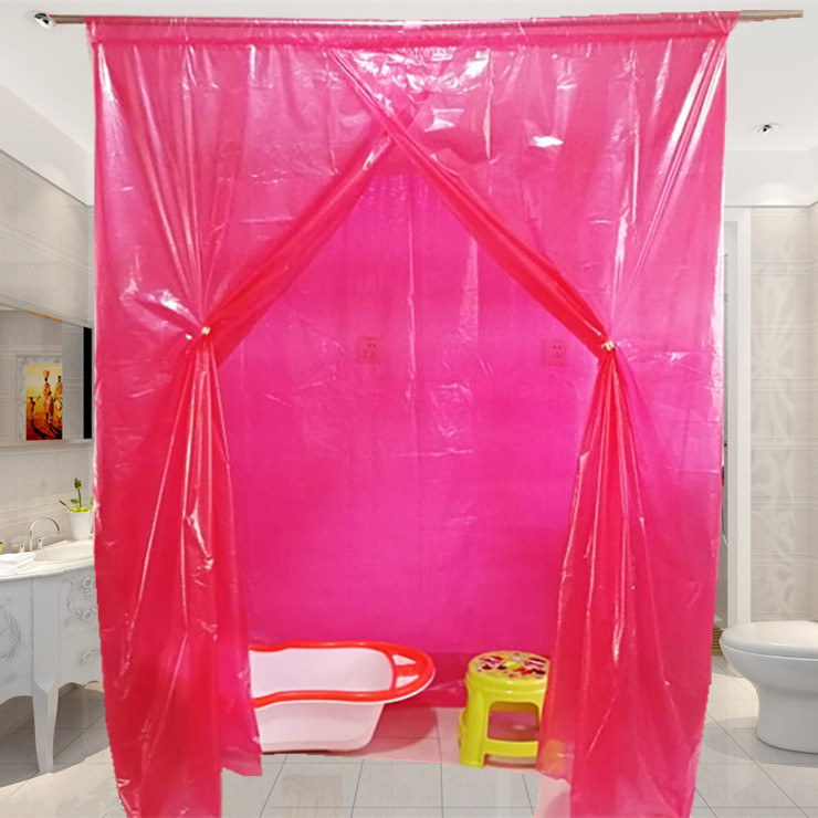 保暖保温洗澡帐篷加大加厚塑料长方形浴帐 冬天宝宝老式家庭浴罩 红色