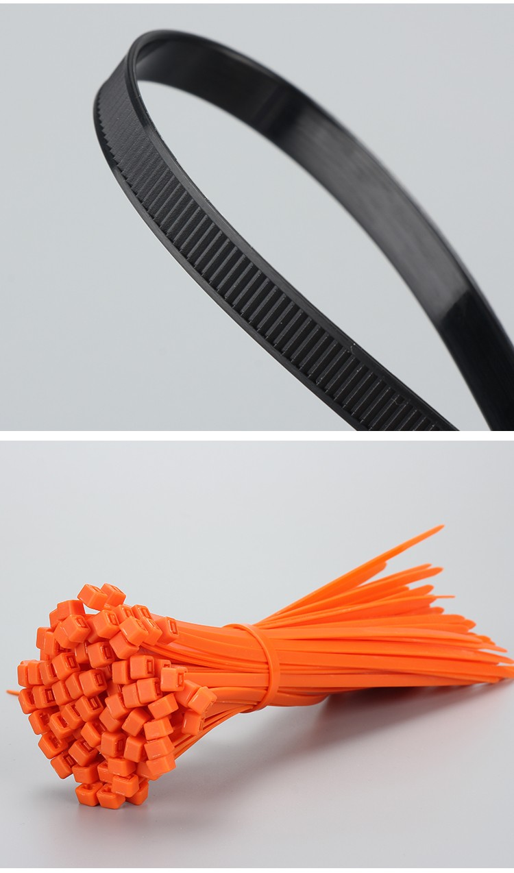 塑料自锁式尼龙扎带理线收纳捆扎带束捆线一次性国标a级黑色4150500根