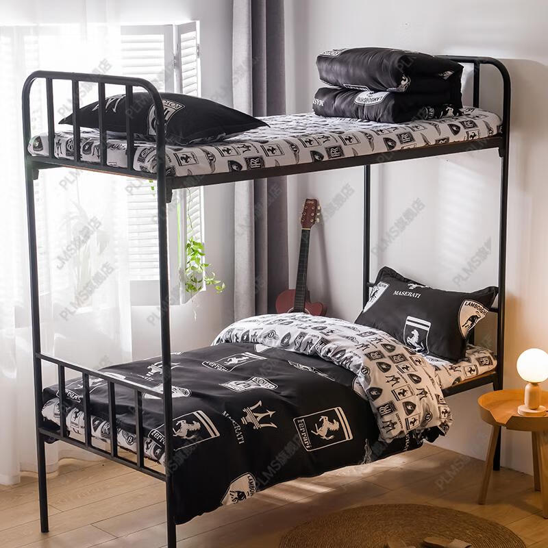 初中生住校床上用品 学生宿舍床上三件套男生寝室上下铺被套床单枕套3