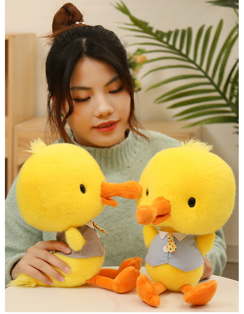 网红小鸭子公仔旅小鸭鸭毛绒玩具可爱女生抱着睡觉宝宝安抚玩偶布娃娃