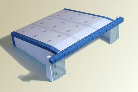 跑道 1:400机场地景机场建筑3d纸模diy手工客机民航飞机机场跑道模型