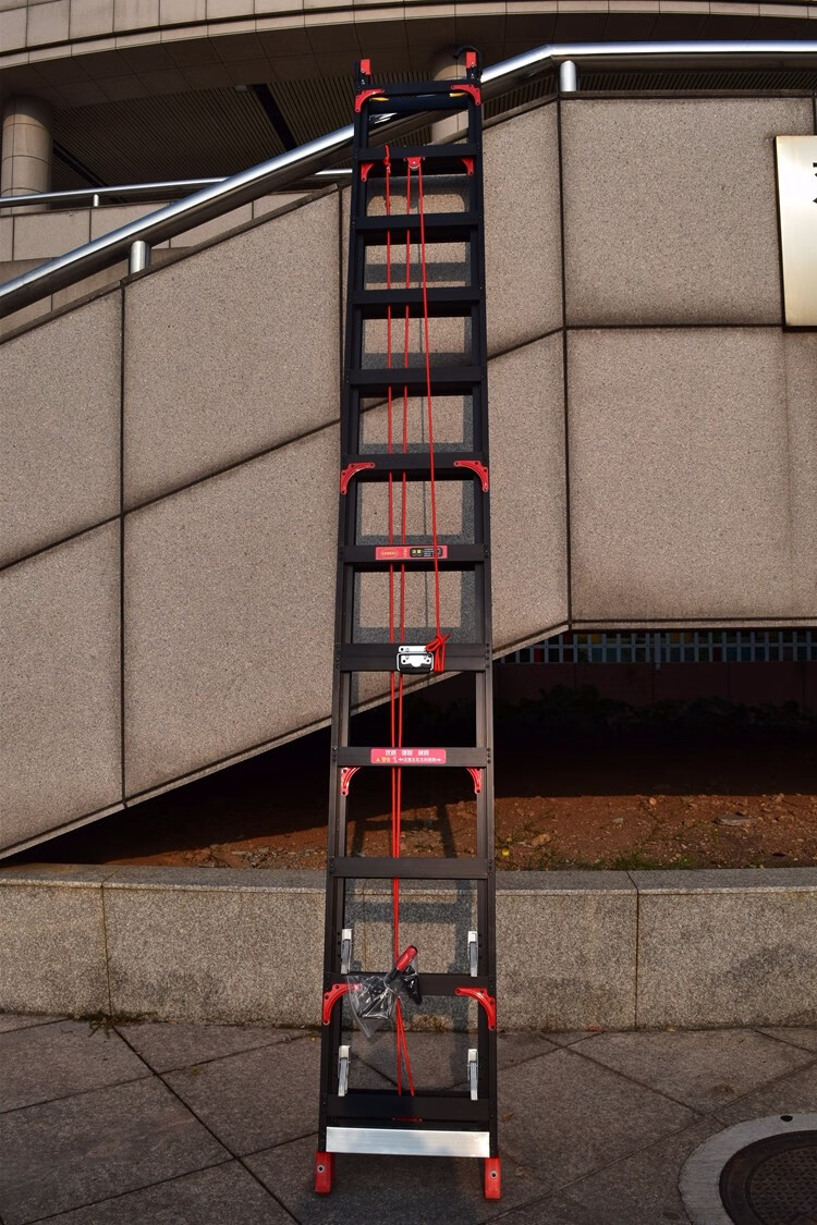 懒猫 伸缩单梯4-12米升降梯子铝合金梯子梯子加厚直梯单面梯工程梯