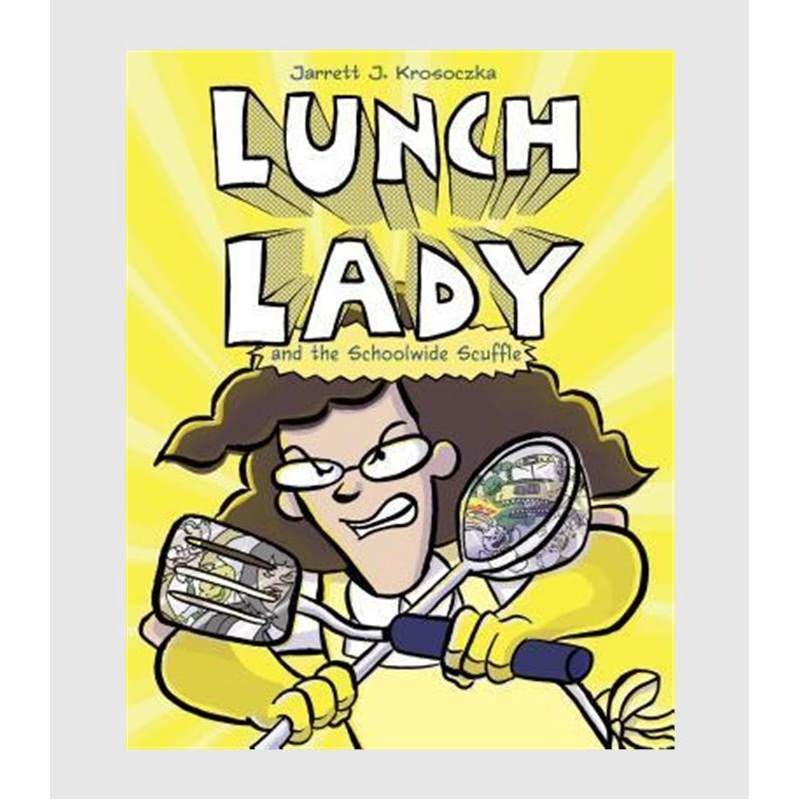 英文原版 Lunch Lady and the Schoolwide Scuffle 原版进口图书籍【上海外文书店】