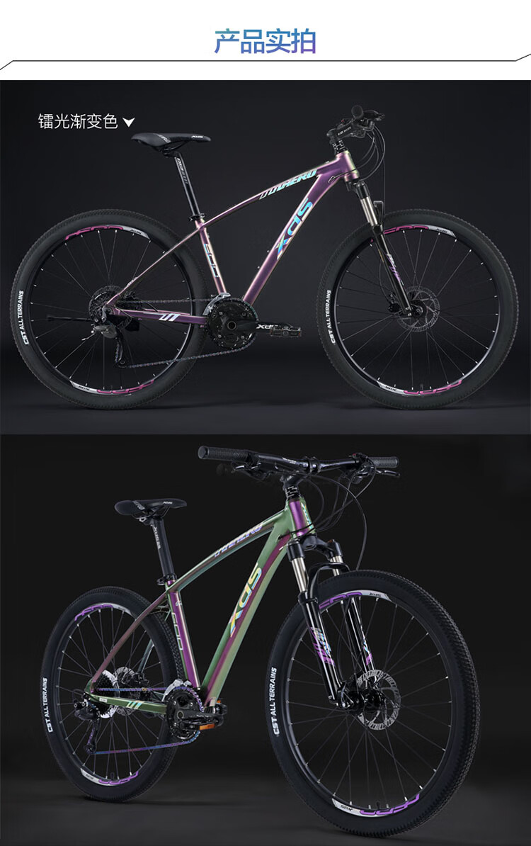 英雄600变色龙山地车车架27.