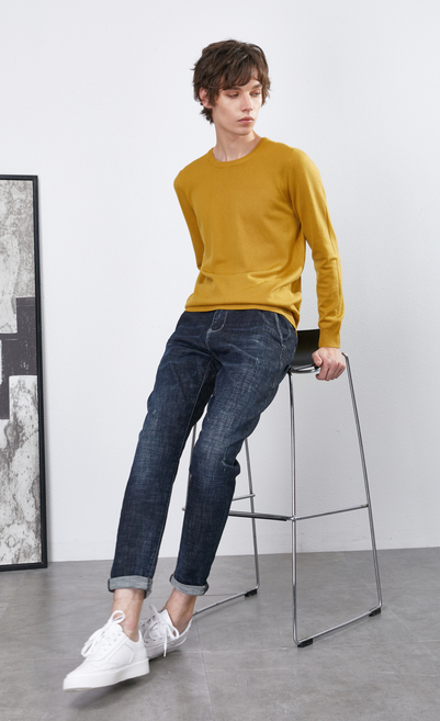 男装 牛仔裤 摩奥(moaol) 摩奥2019冬季新款时尚韩版学生水洗白潮流