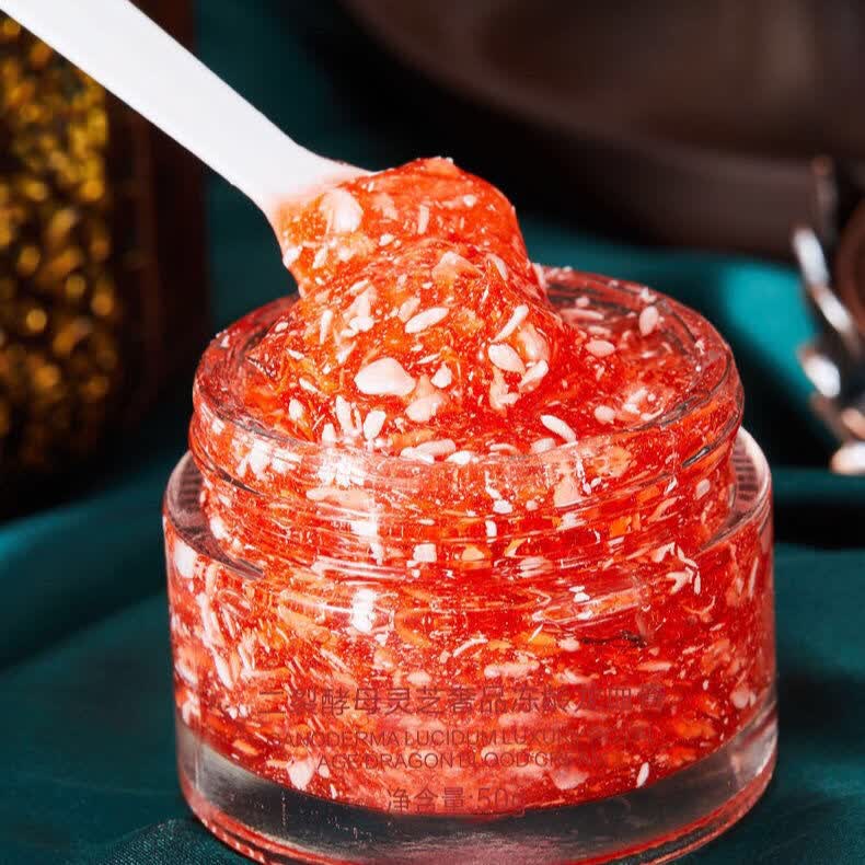 京选优品酷格二裂酵母灵芝龙血膏补水保皱面霜亮肤色遮瑕素颜霜龙血膏