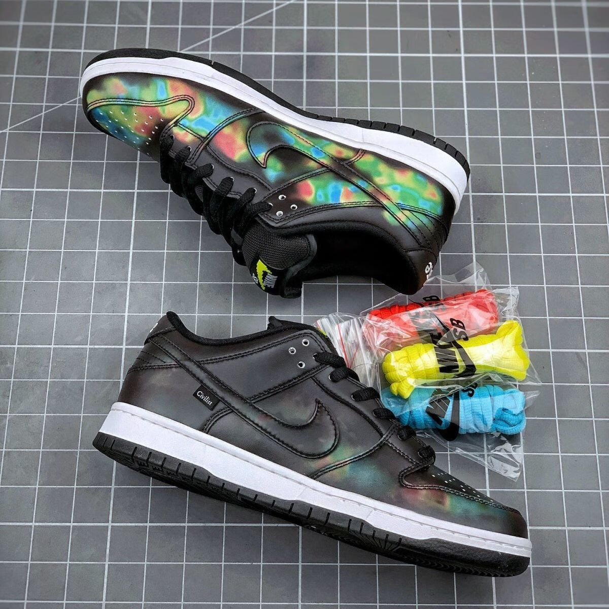 【旗舰官方店】 x sb dunk low "热成像变色龙" 滑板鞋 帅气 运动