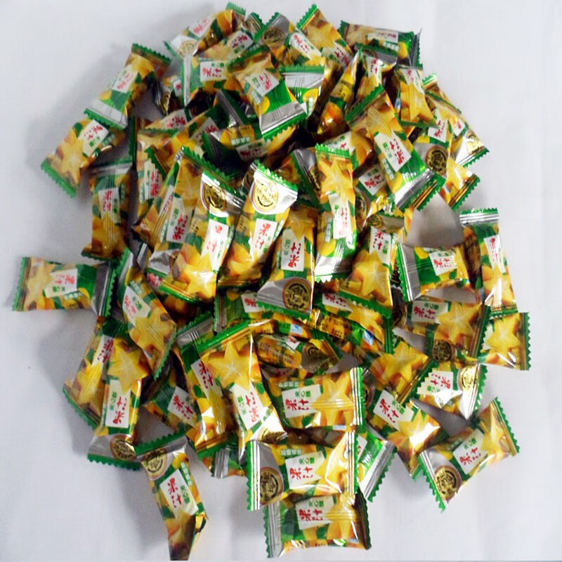 徐福记 酿杨桃味夹心糖 500g 散装 新年糖果婚庆回礼喜庆夹心水果糖