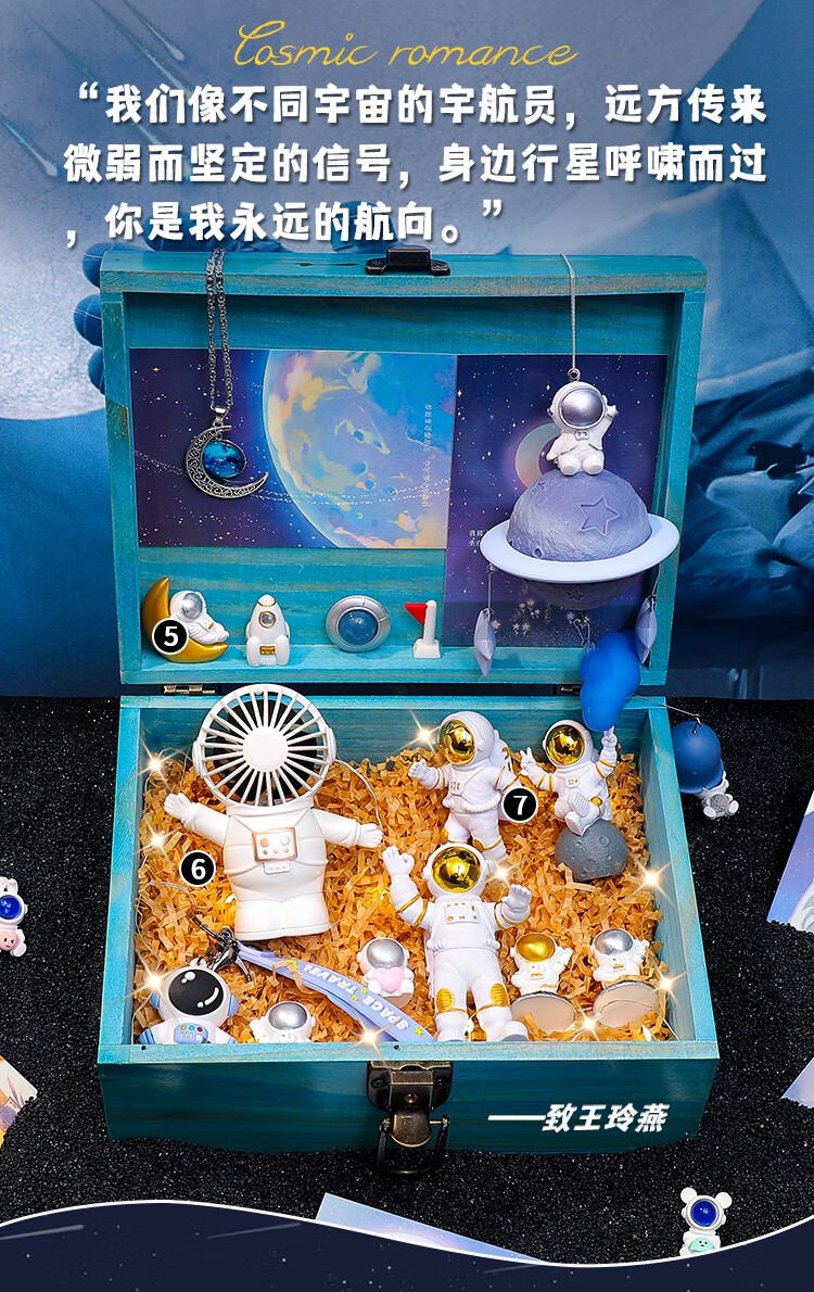 69七夕礼物宇航员礼盒生日礼物男孩六一儿童节61幼儿园61男童小姬幻