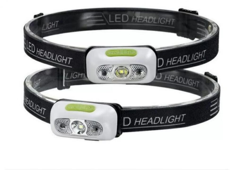 头灯户外便携超长续航 感应头灯强光远射充电超长续航超轻夜钓钓鱼