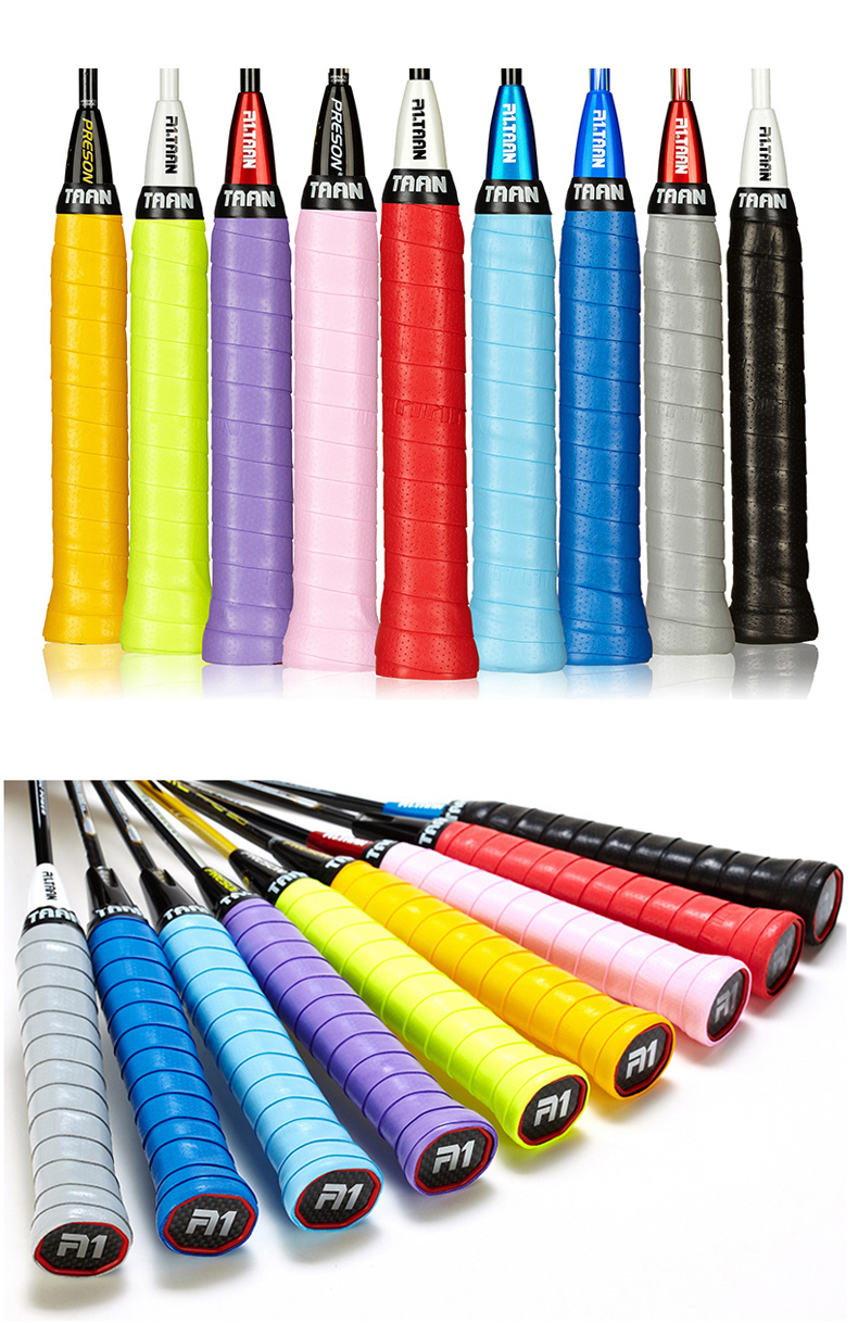 泰昂taan羽毛球网球通用手胶吸汗带把胶tw750粘性tw750打孔粘性颜色