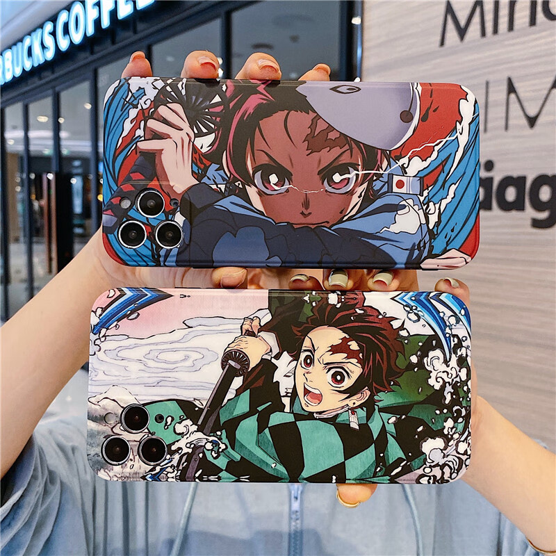 fgacct 生日礼物创意礼品卡通鬼灭之刃炭治郎适用苹果11promax手机壳