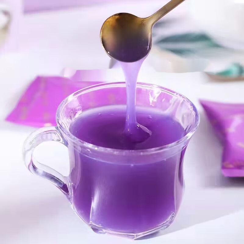 fanace 【】七彩葛园云南紫山药粉 云南紫山药粉七彩葛园紫淮山药粉餐