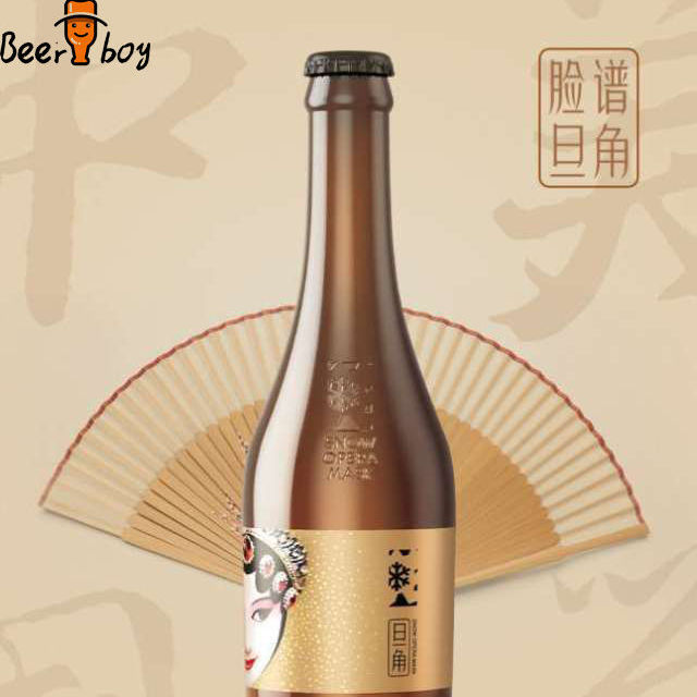 雪花脸谱系列酒 花旦花脸啤酒 418ml*6瓶/12瓶 沈阳特产整箱啤酒 花脸