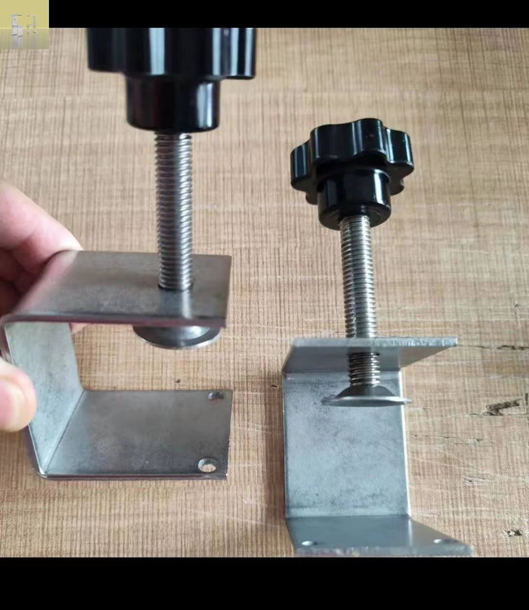 抽屉面板固定夹安装神器 g字子不锈钢木装固定器夹子 升级款带螺母(1