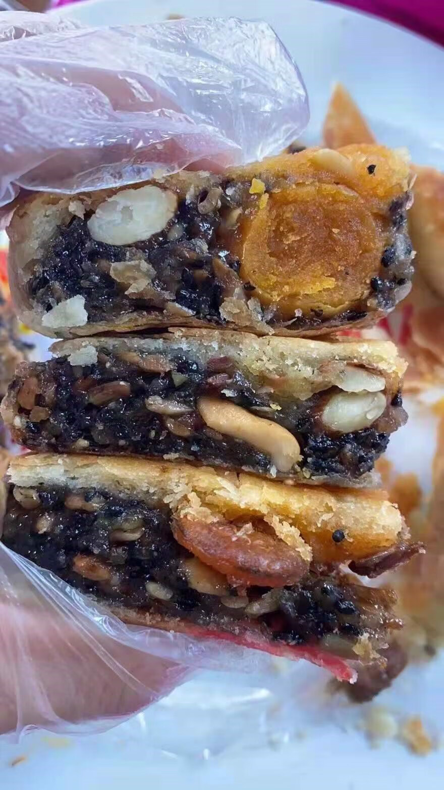 广东陆丰特产正宗博美虾饼双黄鲜虾咸饼潮汕月饼美食特色盒装包装 纯