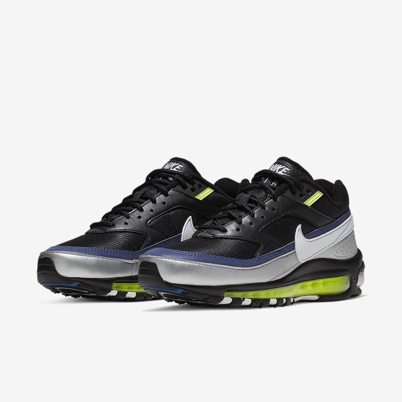 耐克nike男鞋airmax97bw子弹头气垫跑鞋运动鞋ao2406blueredsilblk6