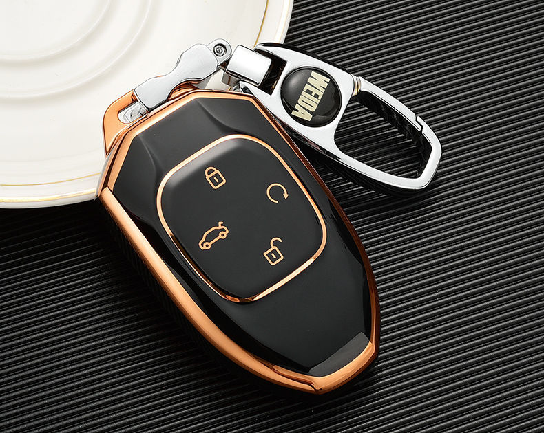 22款广汽传祺影酷钥匙套 影酷汽车遥控器保护壳扣钥匙包 d款【奶奶灰