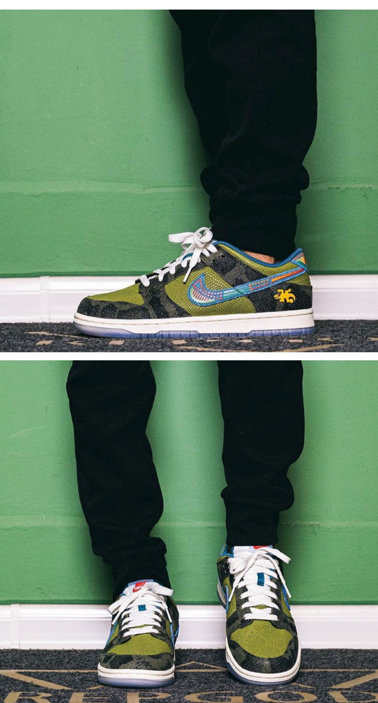 【官方旗舰】aj1 dunk_low蜥蜴灰绿亡灵节复古休闲板鞋nike 旗舰官方