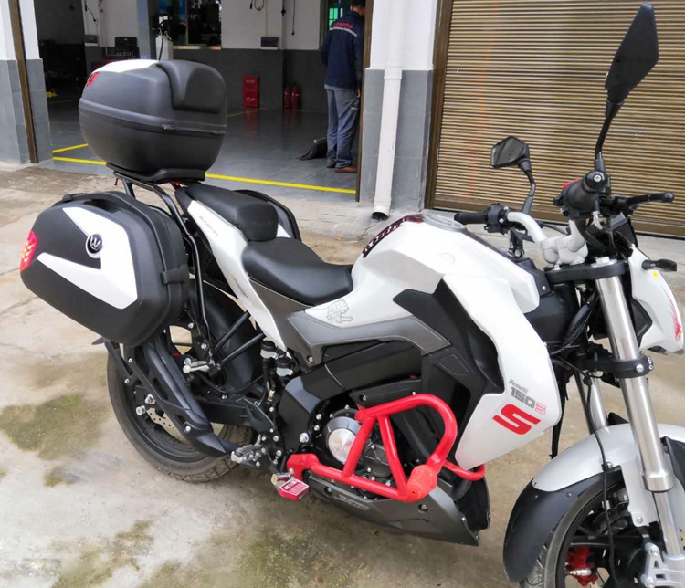 适用于贝纳利小迅龙bj150s改装边箱侧箱后备箱保险杠尾架后货架三箱边