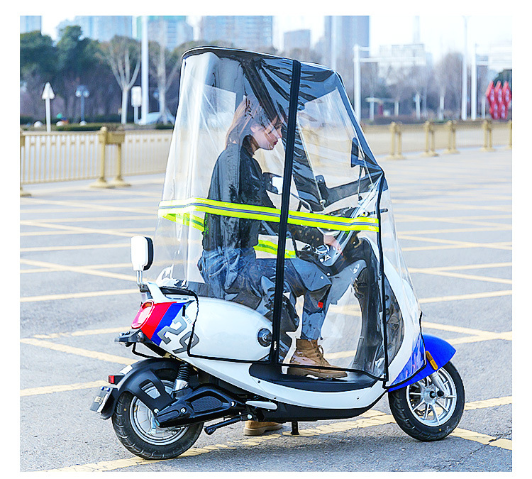 新款通用电动电瓶车雨棚新款加厚防雨防晒 摩托车挡风板7字棚电动车