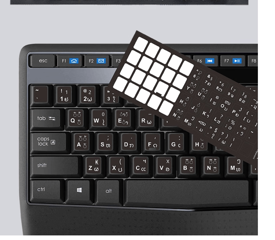 黑羊先生 老挝语键盘贴膜柬埔寨高棉语蒙古西里尔文乌尔都意大利希腊