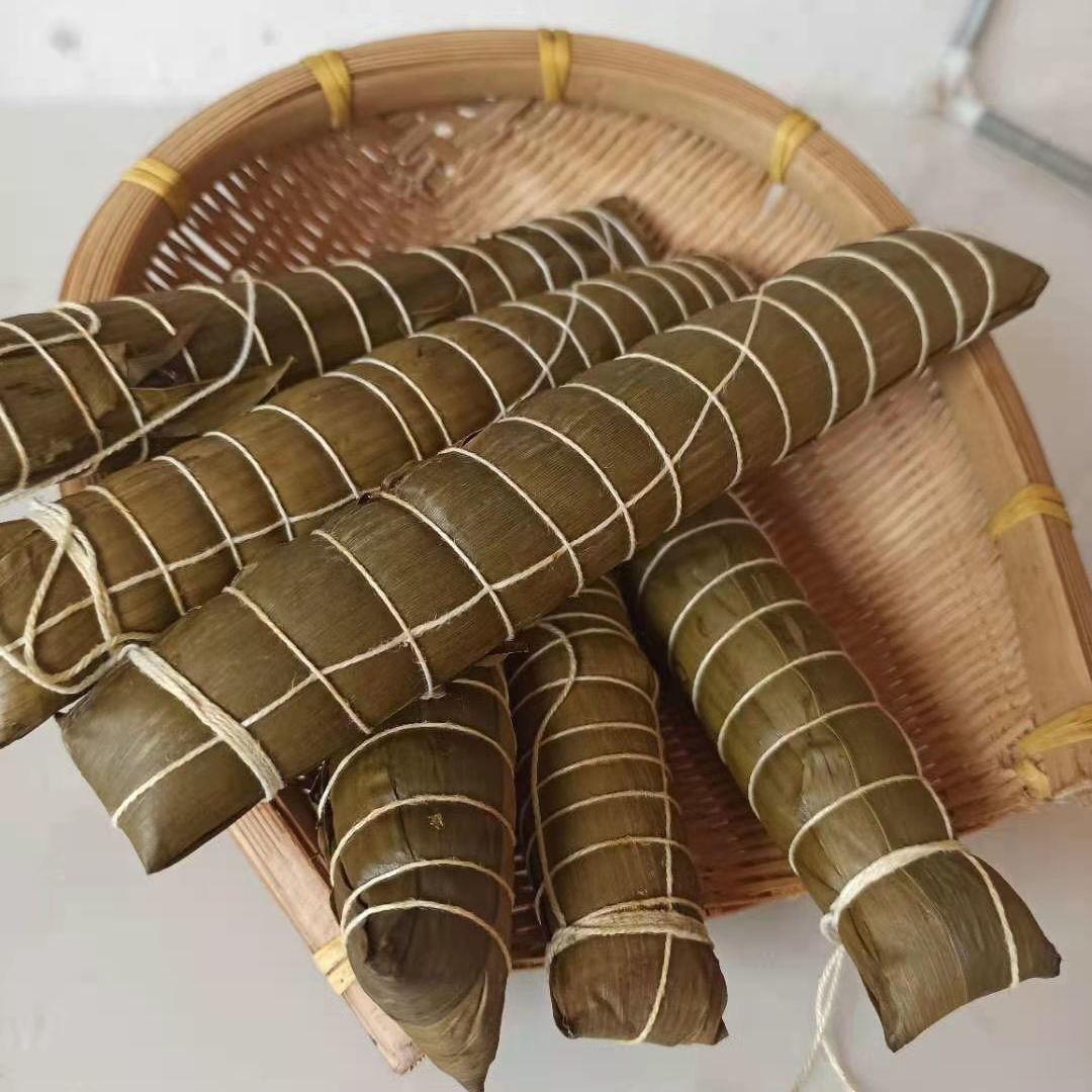 灰水粽长条凉粽沾糖草木灰中元节粽子135克/条斋粽广西特产 20条灰水