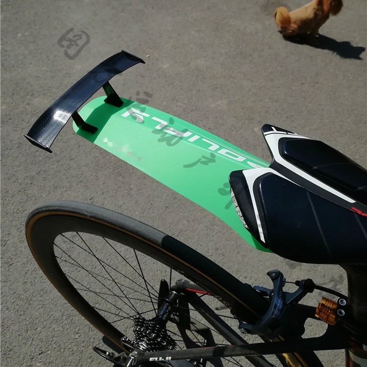 山地车公路车自行车挡泥板尾翼破风起飞个性配件装饰汽车gt小尾翼 玫