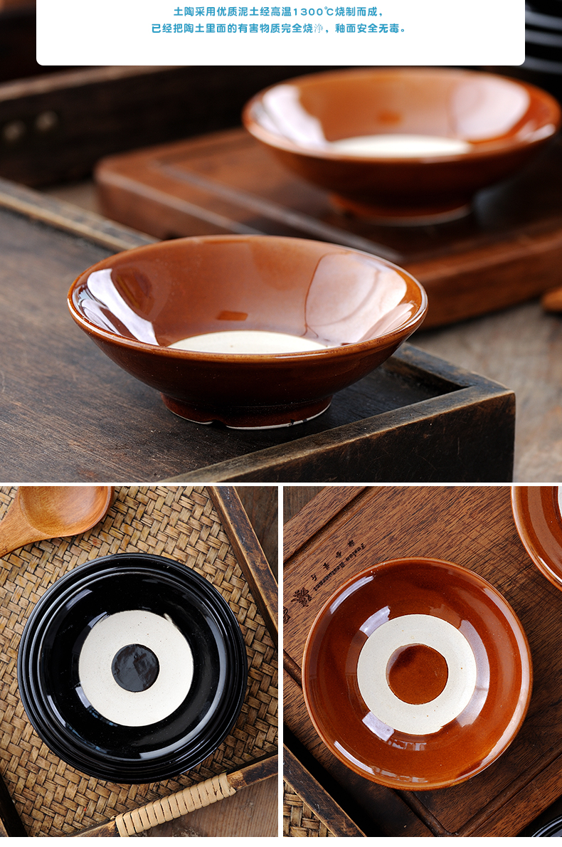 古代水浒传喝酒的碗 酒馆家用日式陶瓷老式复古酒碗小黑碗怀旧碗 14