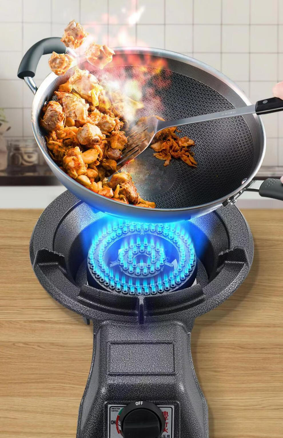 大家用商用猛火炉液化天然气台式单灶人工煤气灶天然气猛火炉沼气