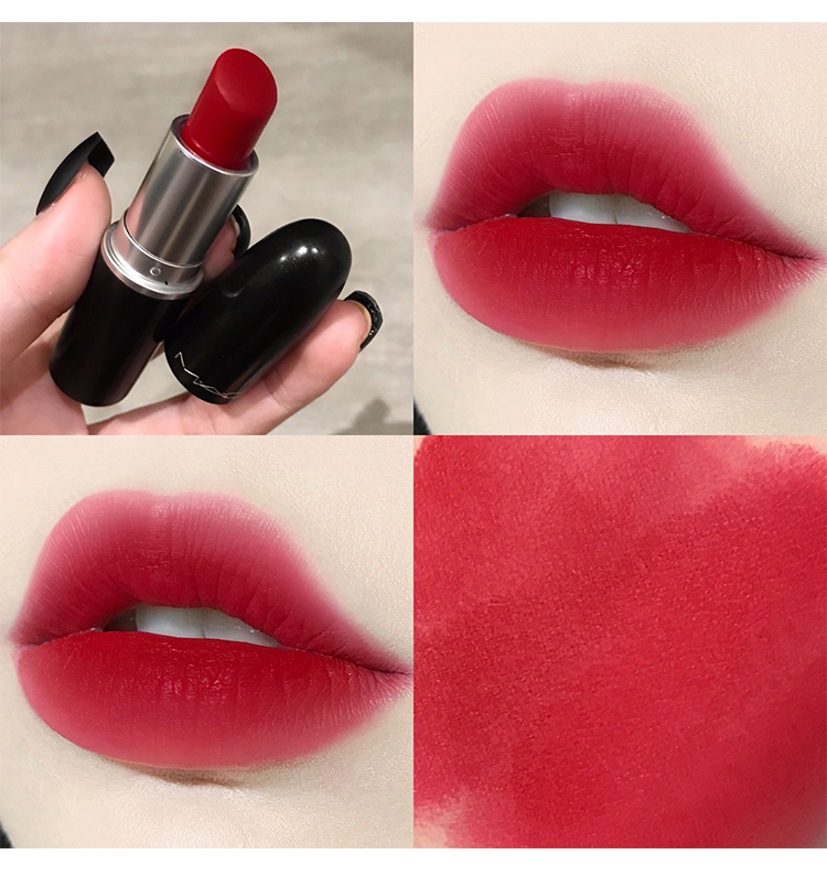 情人节礼物同款花殿mac/魅可头口红磨砂dareyou923蜜桃乌龙314ruby 10